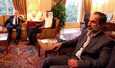 With the emir of Qatar,  The Guardian 11-11-2012